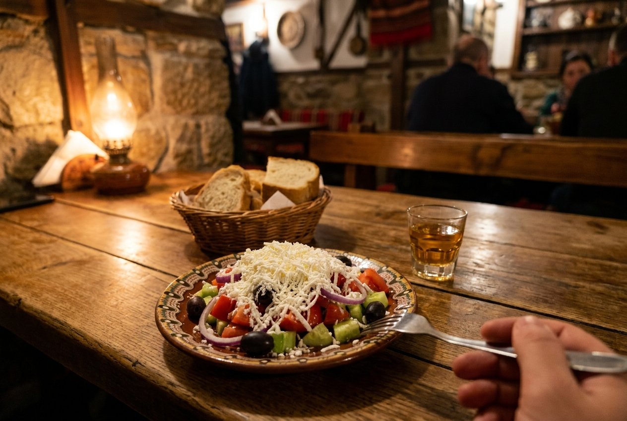 Shopska salad, Bulgaria