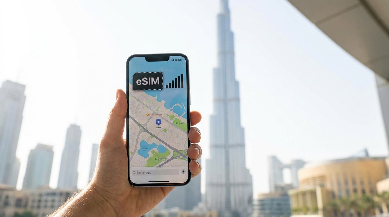 eSIM and local SIM options in the UAE