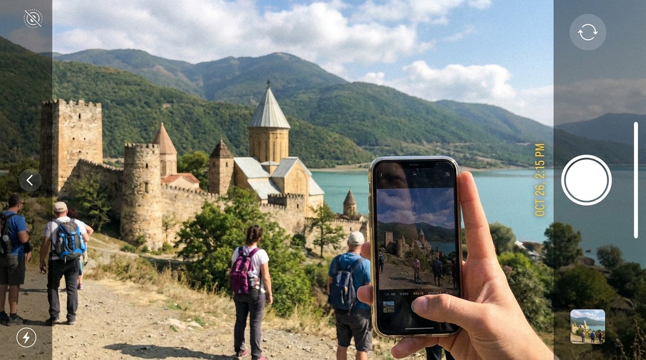 Ananuri Fortress, on the road to Kazbegi