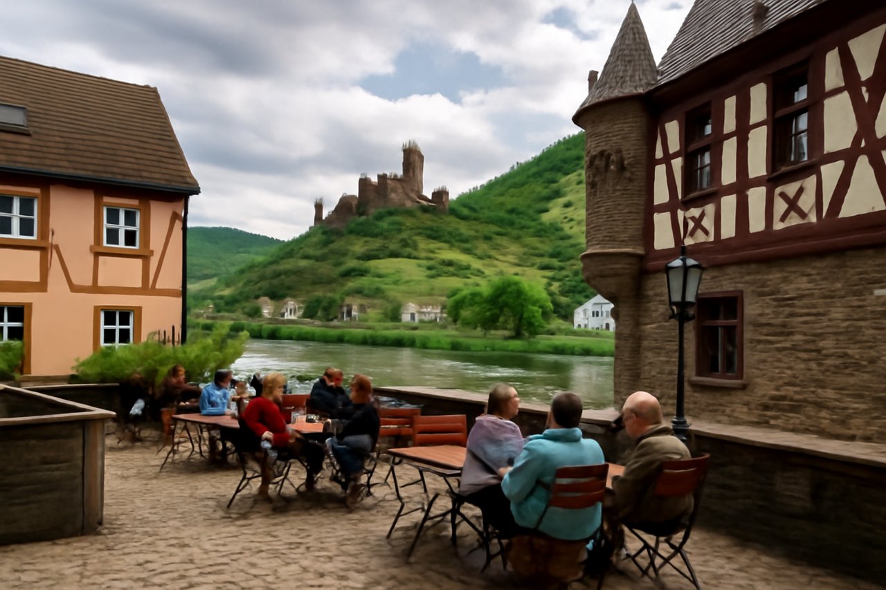 A castle along the Rhine Valley