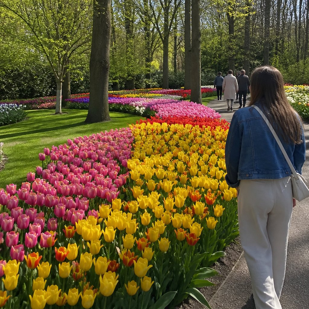 Keukenhof tulip gardens