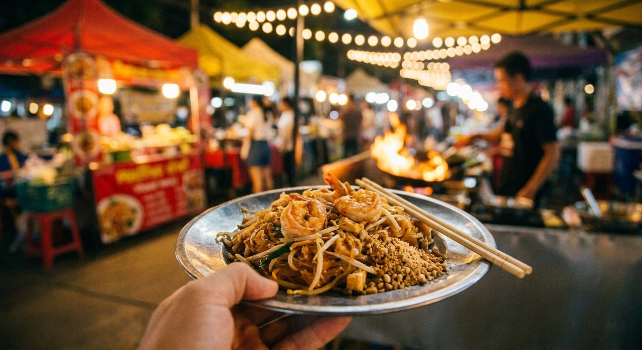 Thai street food stall